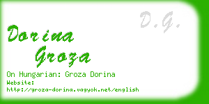 dorina groza business card